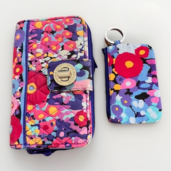 Vera Bradley Handbags - Vera Bradley Turnlock Wallet & Zip ID Case Set – Floral Pattern